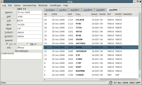 linux ham radio logging software
